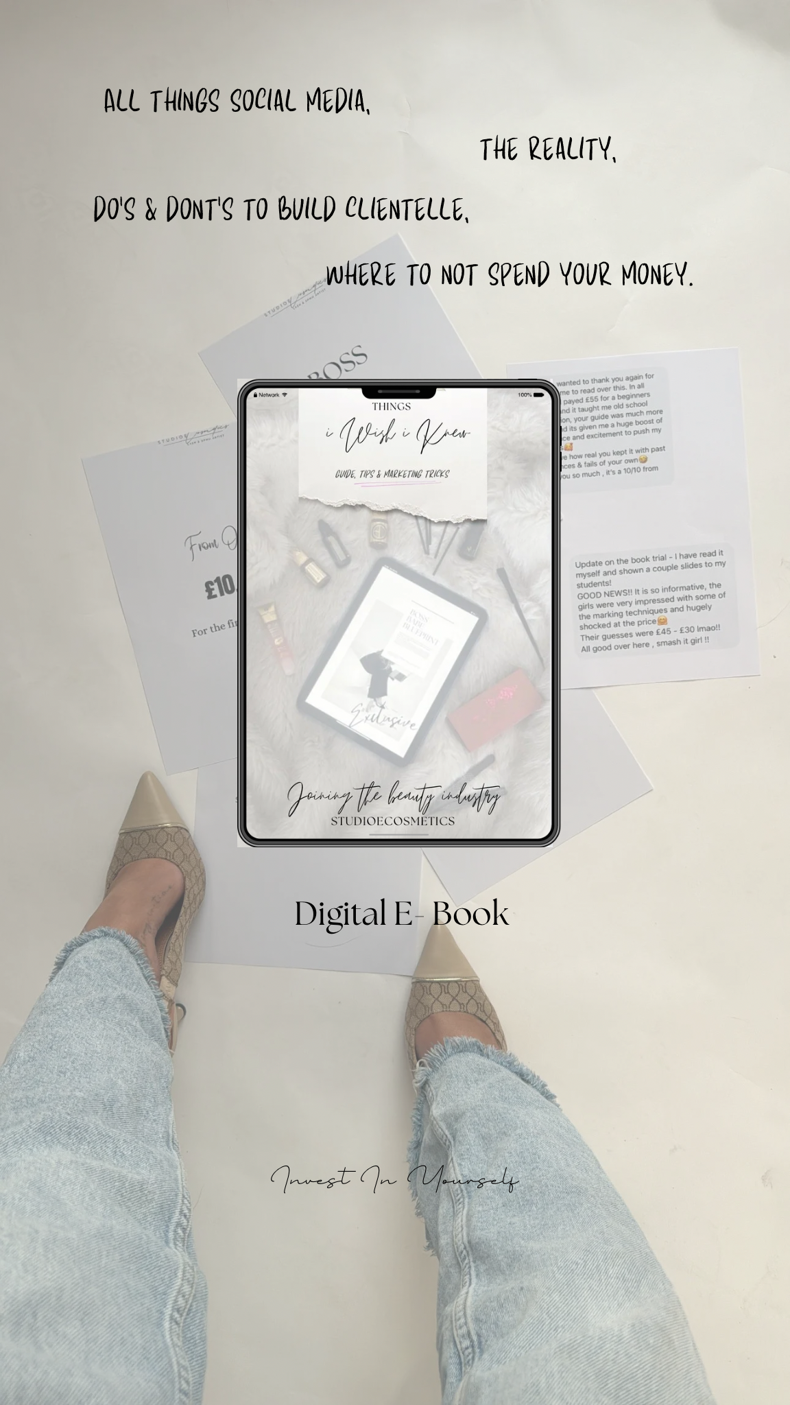 What I wish I knew, boss babe blueprint for beginner or growing beauty business. Digital E - Book.